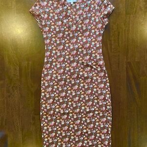 Jessica Simpson Floral Print Women's Pencil Dress